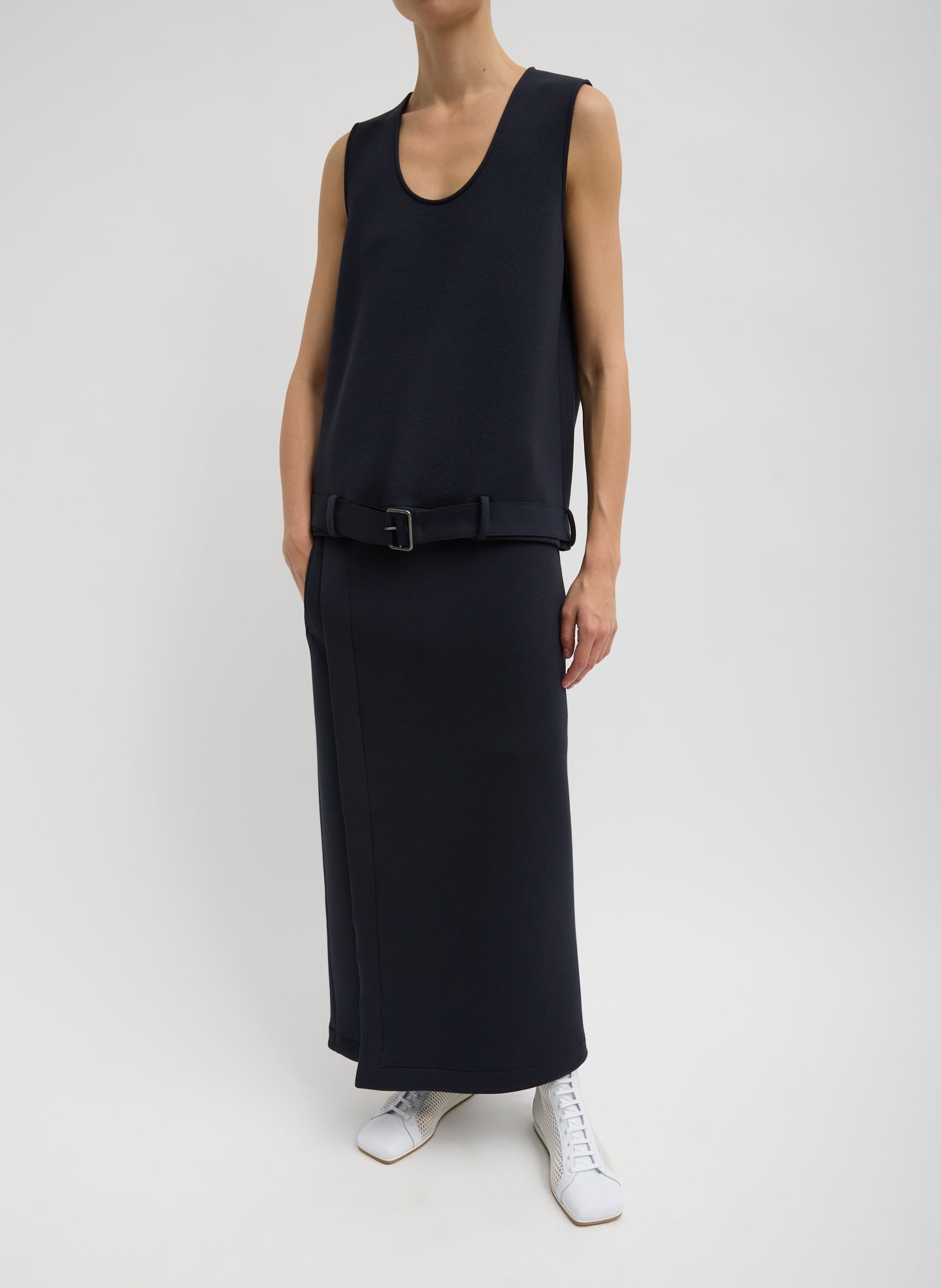 Bonded Viscose Tank Top | Tibi