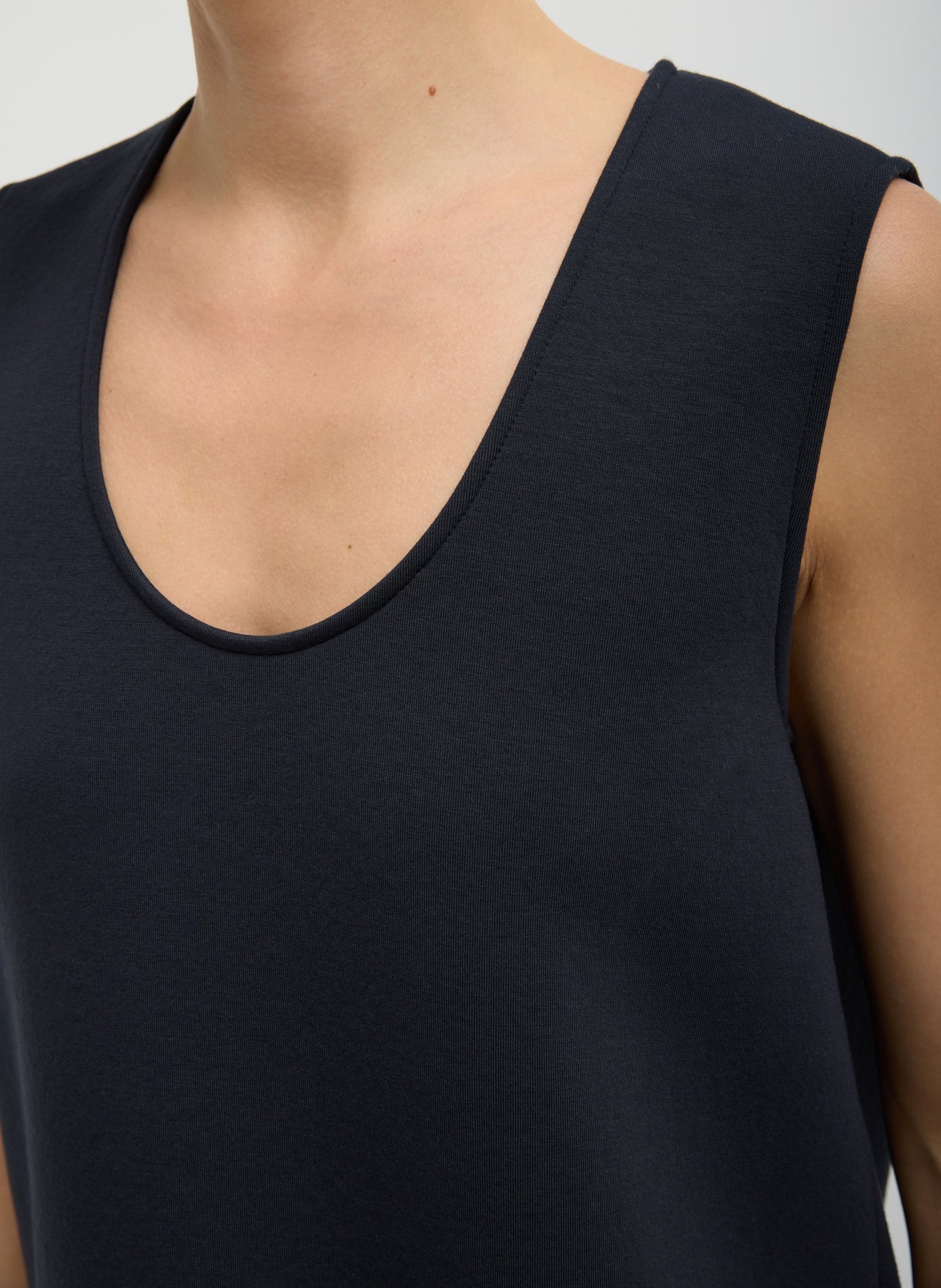 Bonded Viscose Tank Top | Tibi