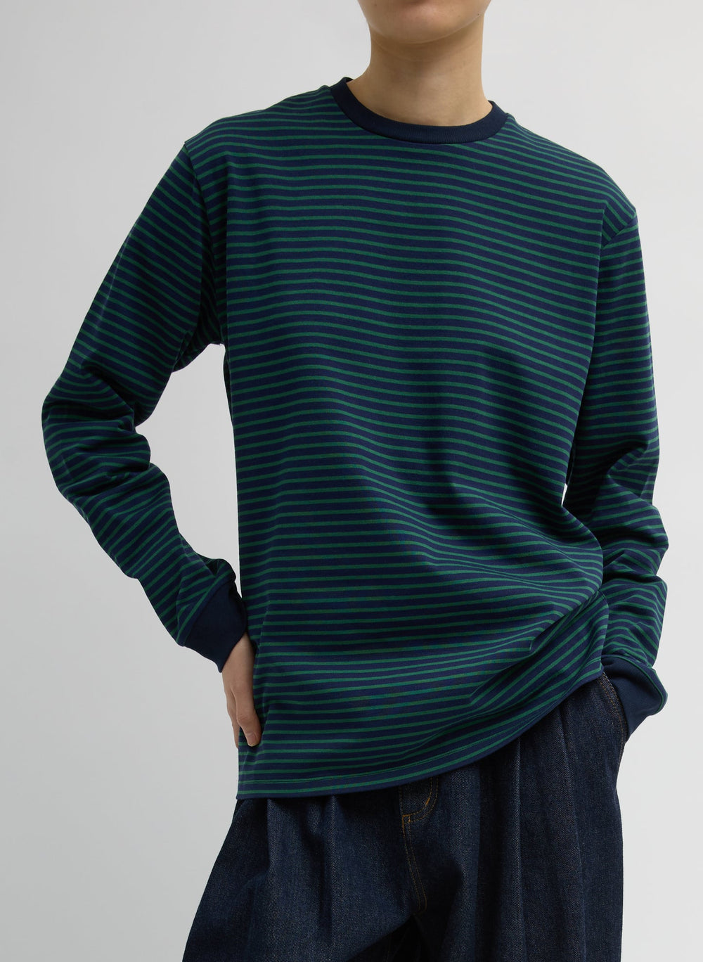 Striped Perfect Unisex Long Sleeve T-Shirt | Tibi