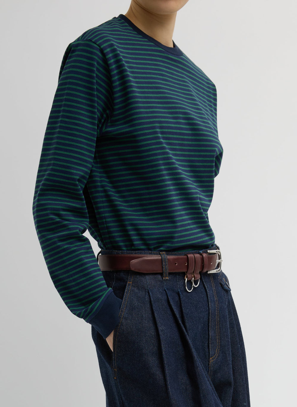 Striped Perfect Unisex Long Sleeve T-Shirt | Tibi