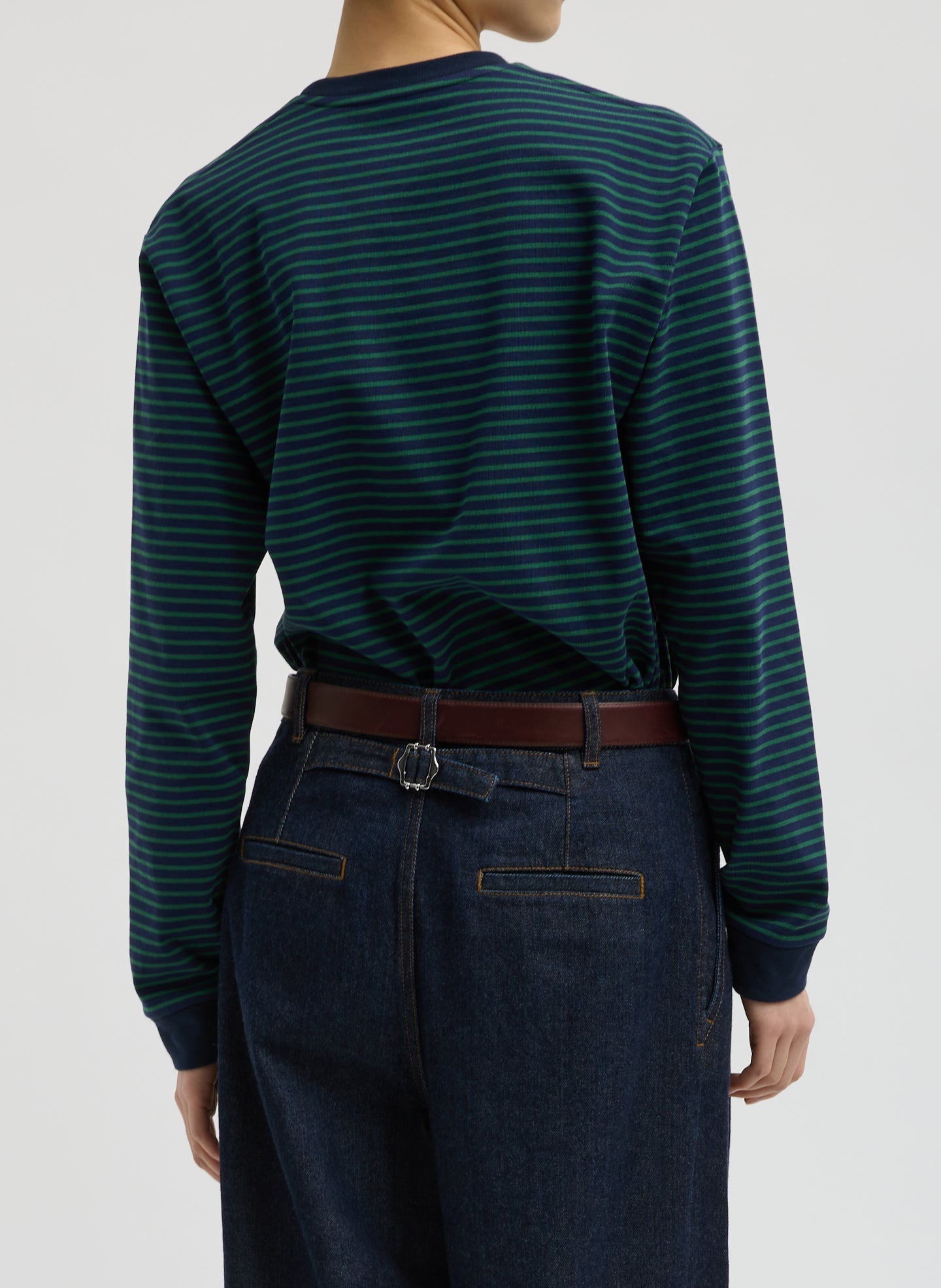 Striped Perfect Unisex Long Sleeve T-Shirt | Tibi