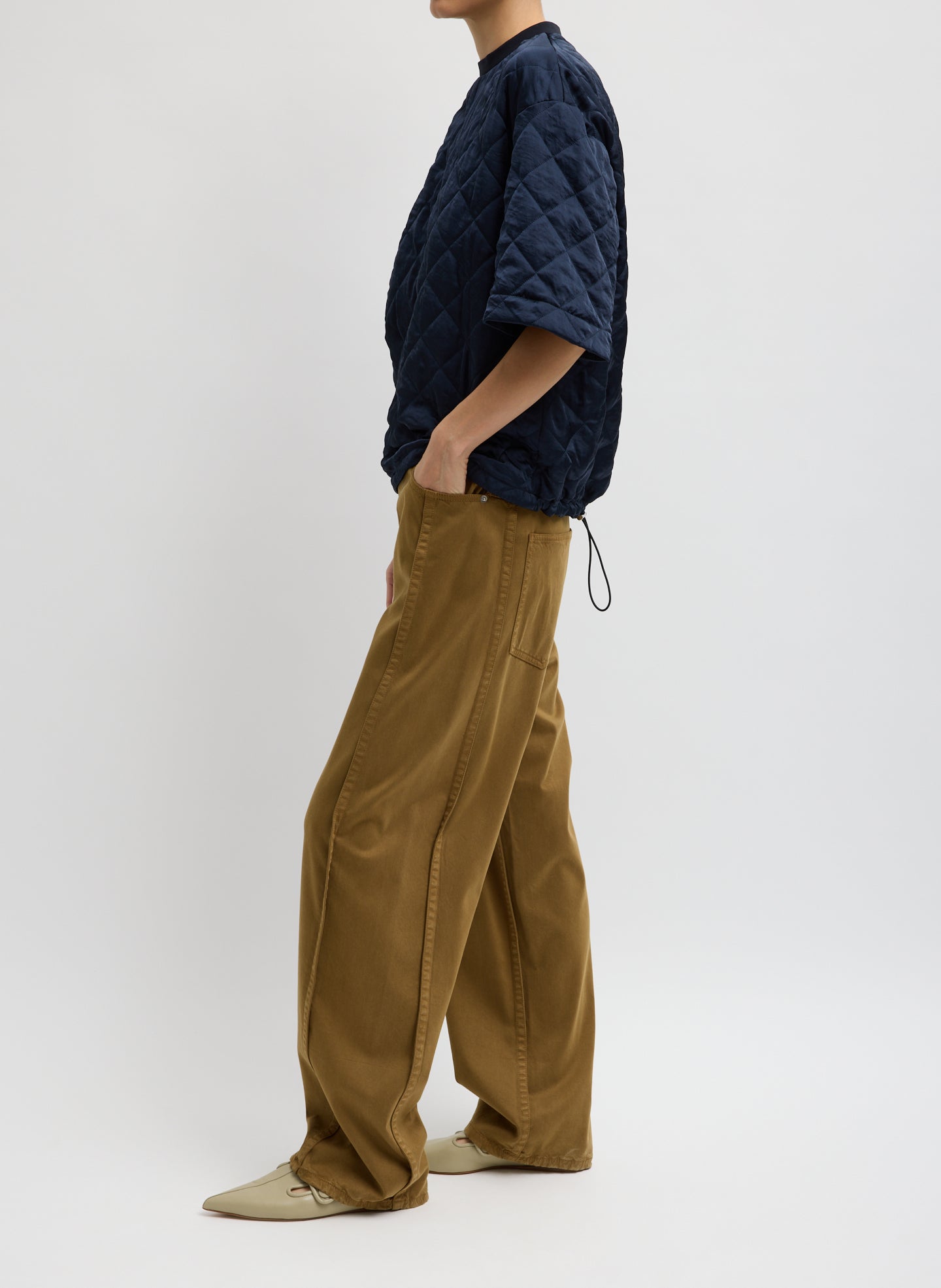 Cozy Quilting Anorak T-Shirt | Tibi