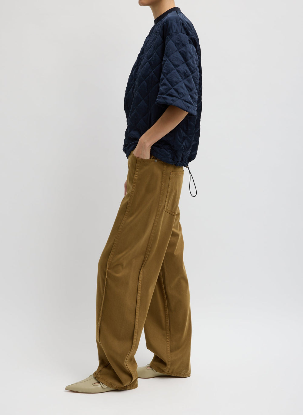 Cozy Quilting Anorak T-Shirt | Tibi