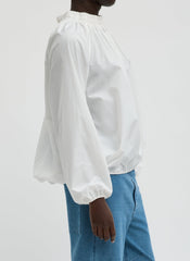 Italian Sporty Nylon Shirred Anorak Top | Tibi