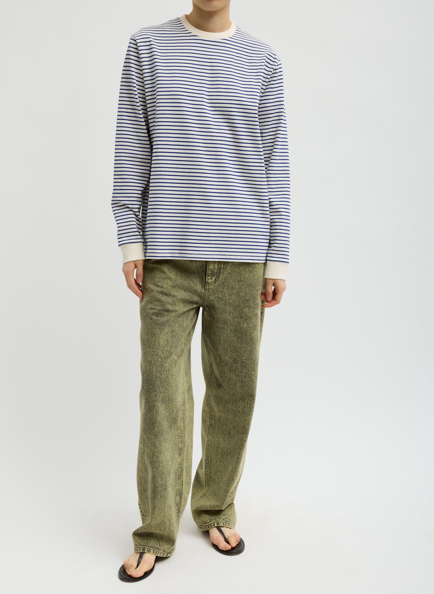 Striped Perfect Unisex Long Sleeve T-Shirt | Tibi