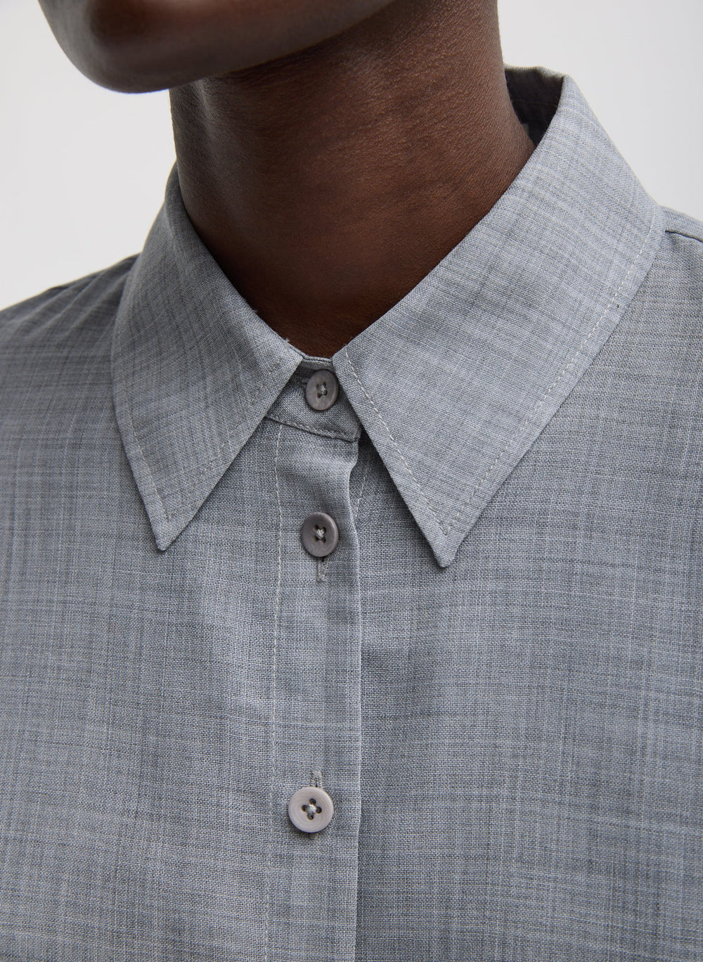Sheer Wool Gauze Oversized Shirt | Tibi