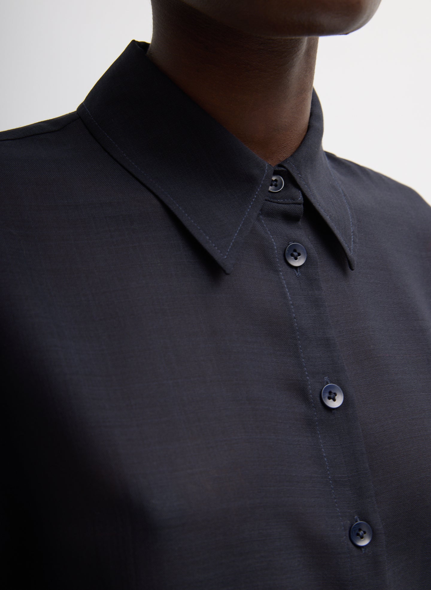 Sheer Wool Gauze Oversized Shirt | Tibi