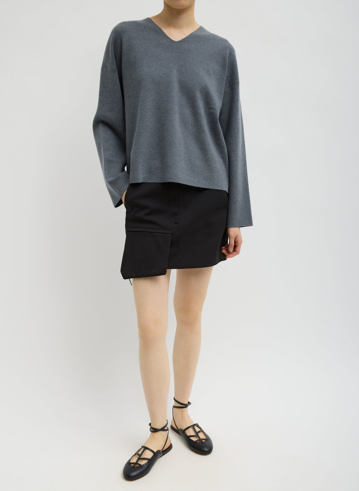 Compact Tech Knit Mini Skirt | Tibi