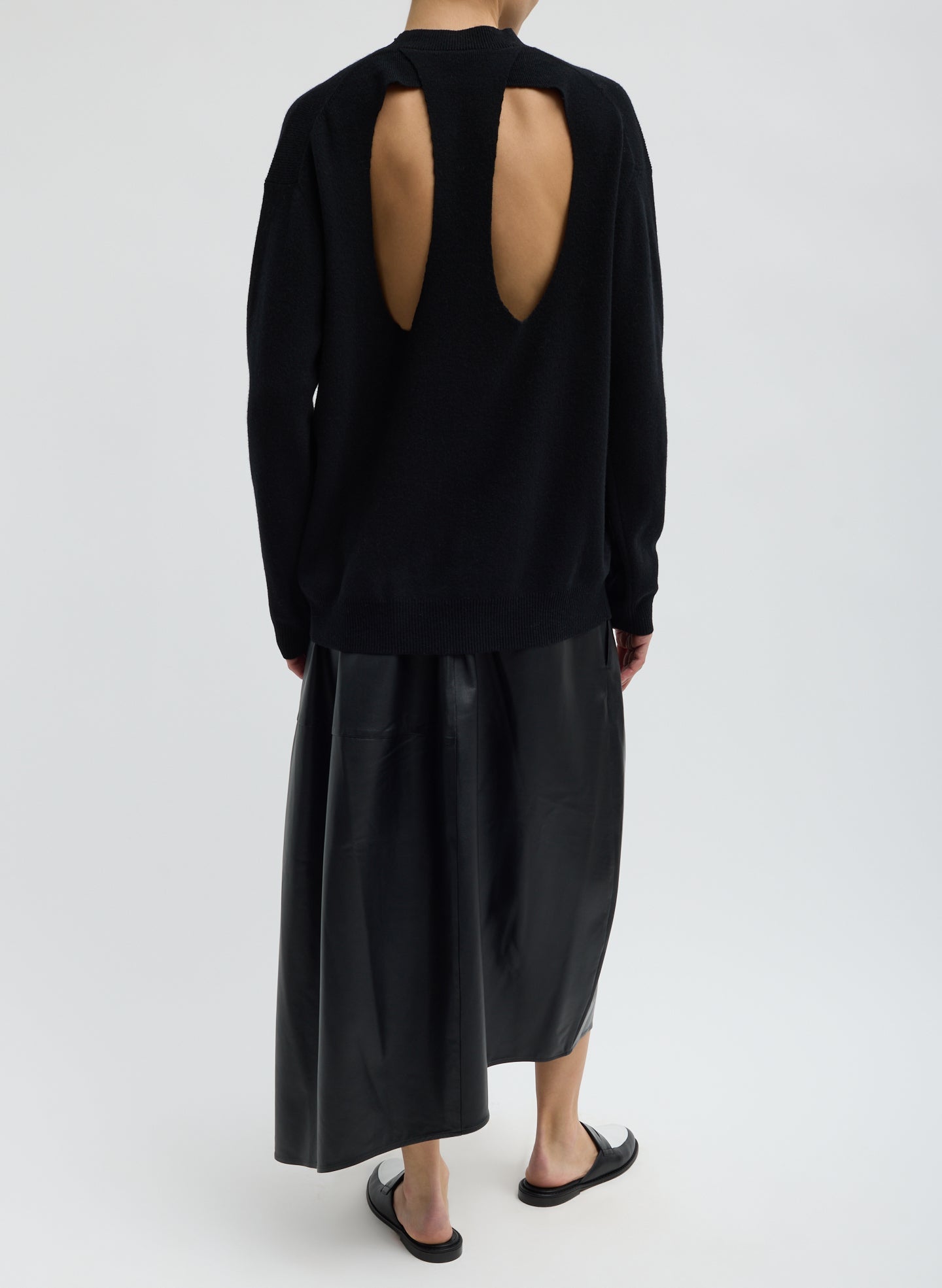 Leather Asymmetrical Balloon Skirt | Tibi