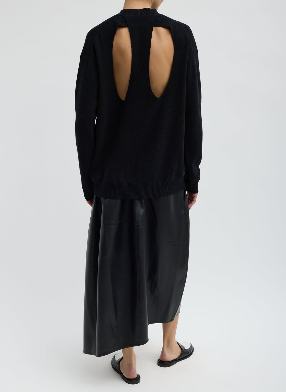 Leather Asymmetrical Balloon Skirt | Tibi