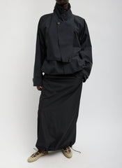 Italian Sporty Nylon Maxi Anorak Skirt | Tibi