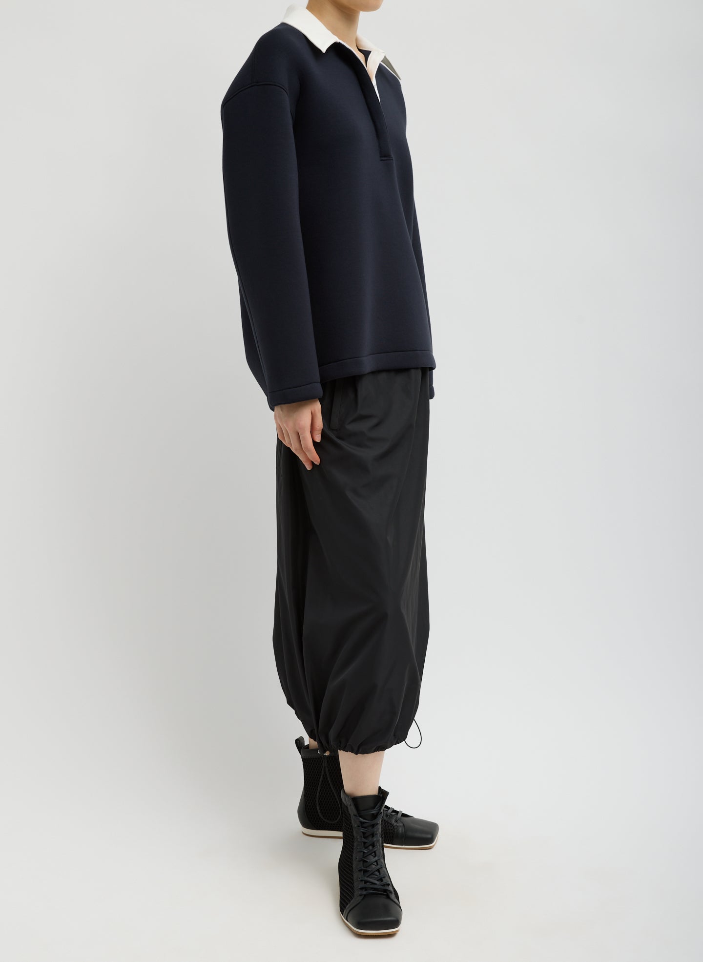 Italian Sporty Nylon Midi Anorak Skirt | Tibi