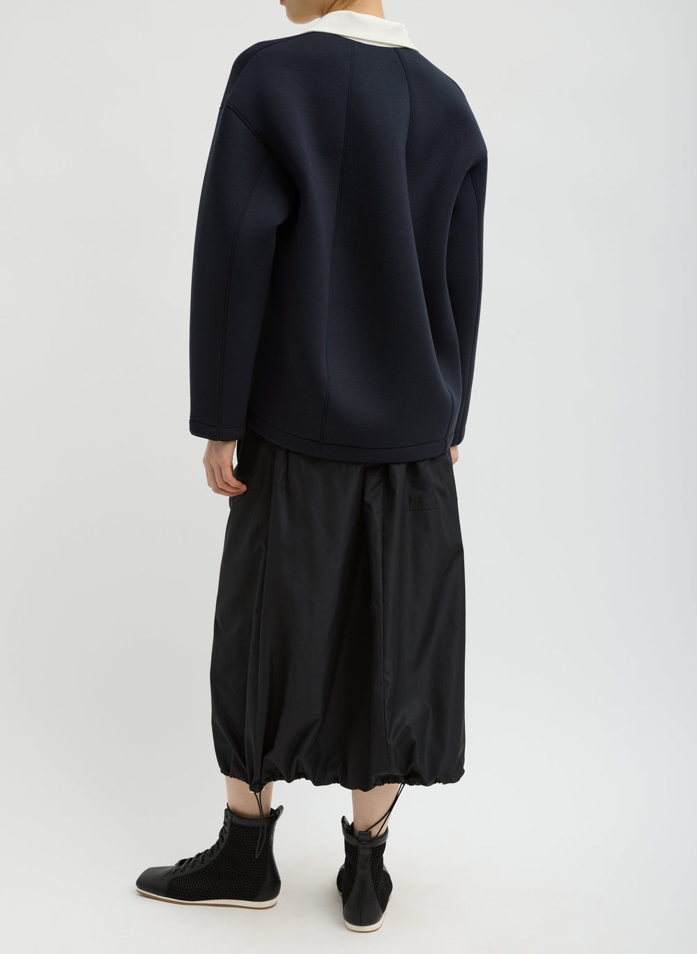 Italian Sporty Nylon Midi Anorak Skirt | Tibi