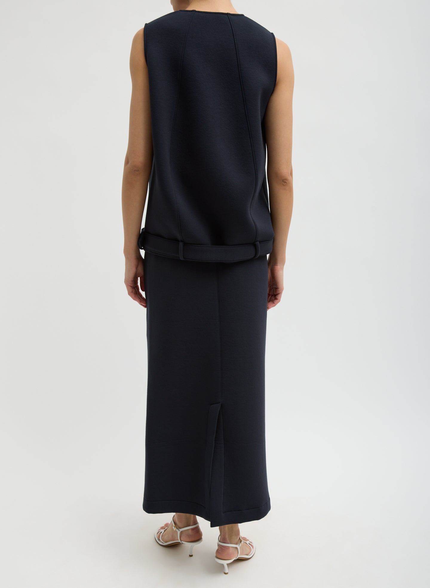 Bonded Viscose Maxi Wrap Skirt | Tibi