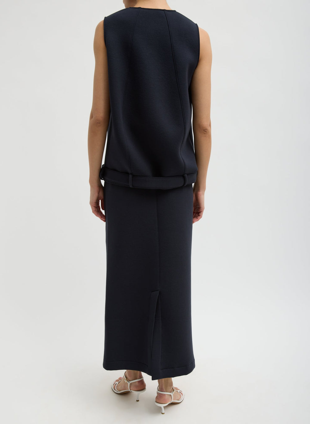 Bonded Viscose Maxi Wrap Skirt | Tibi
