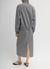Tech Gingham Slip Skirt | Tibi