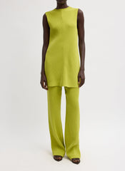 Viscose Plisse Corbit Pant | Tibi