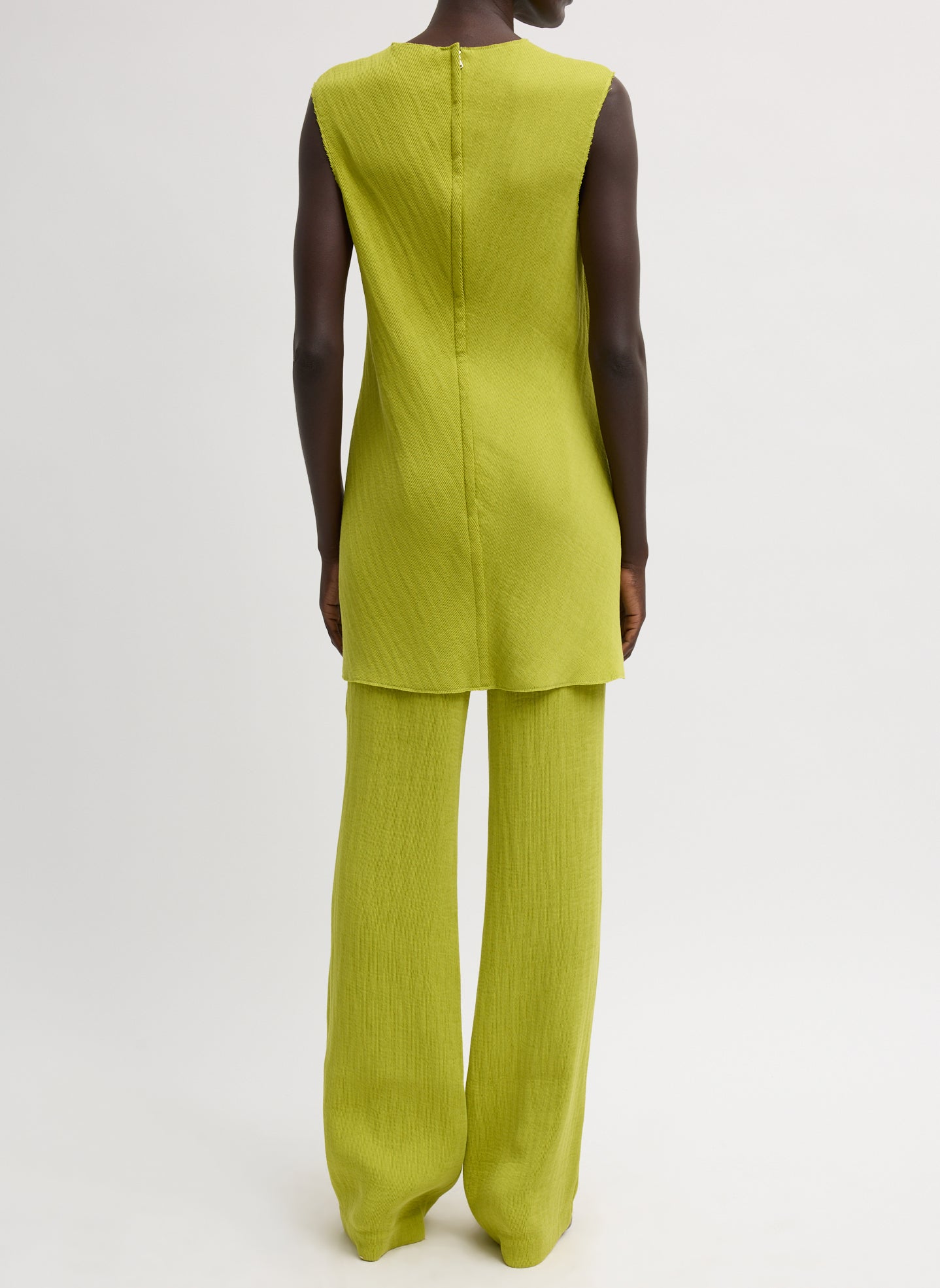 Viscose Plisse Corbit Pant | Tibi