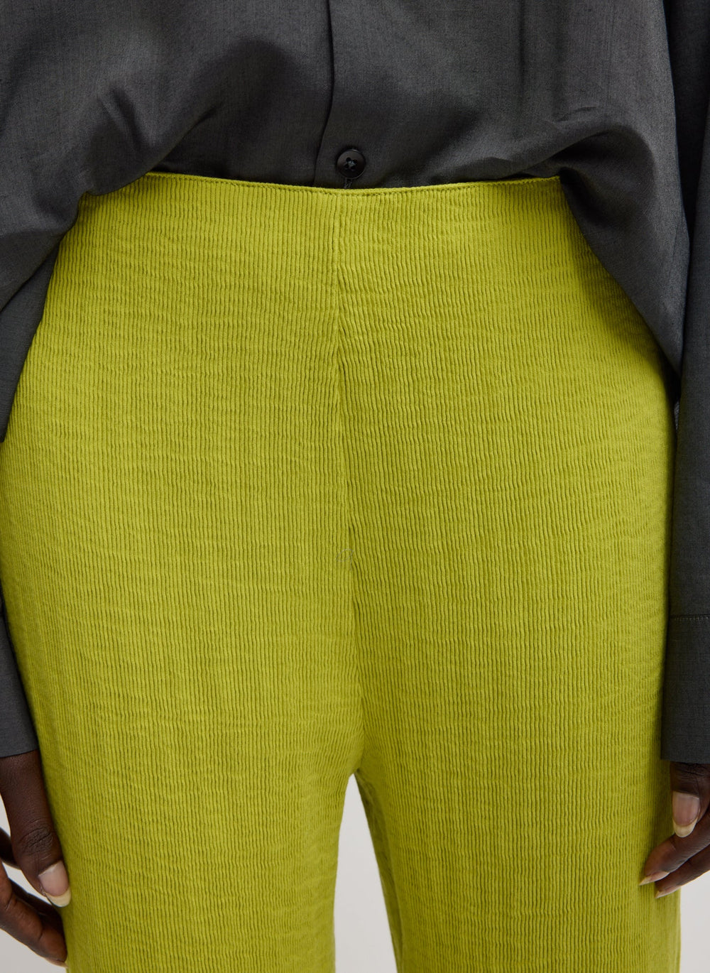 Viscose Plisse Corbit Pant | Tibi