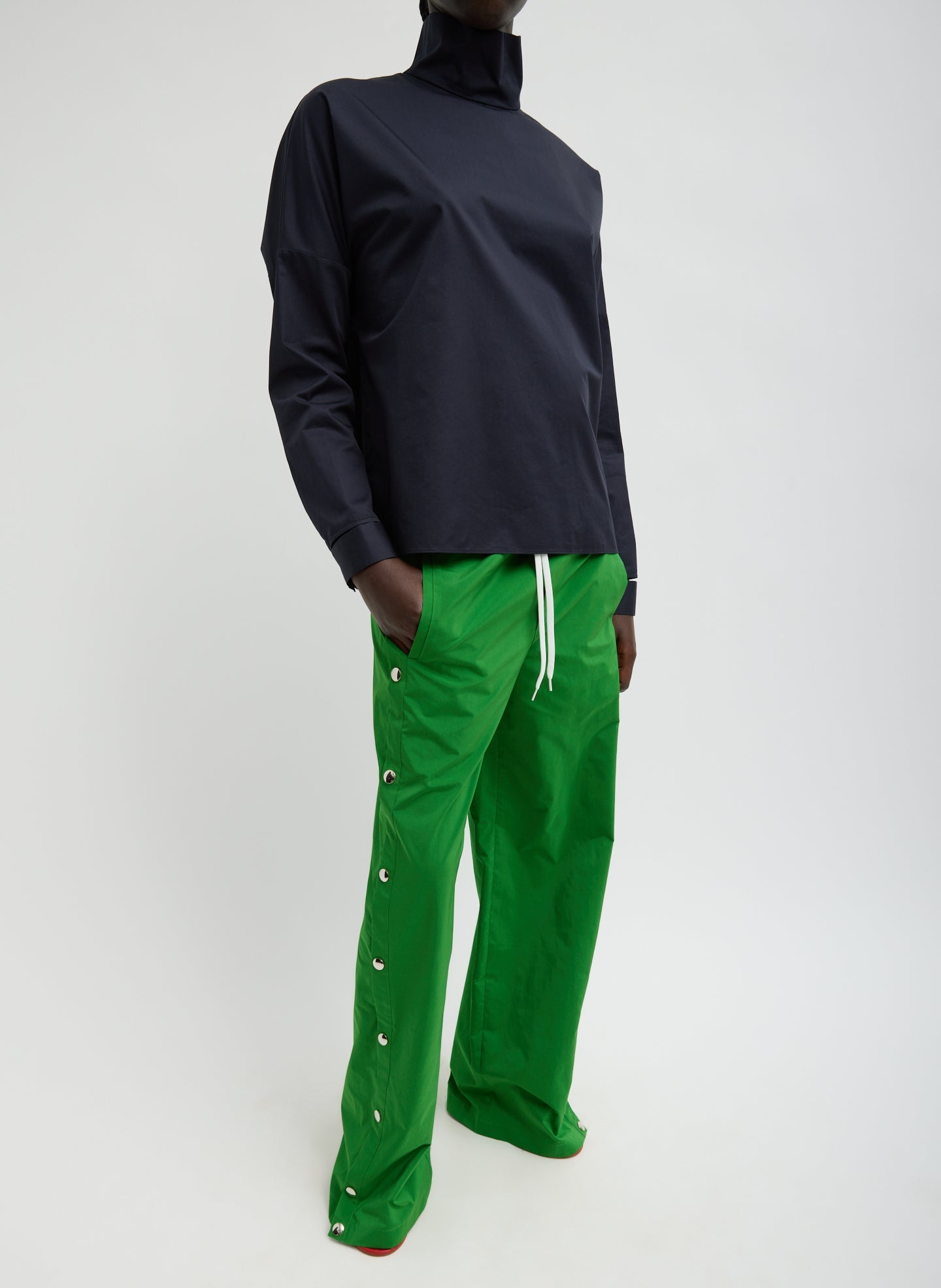 Nylon Snap Pull On Jogger | Tibi