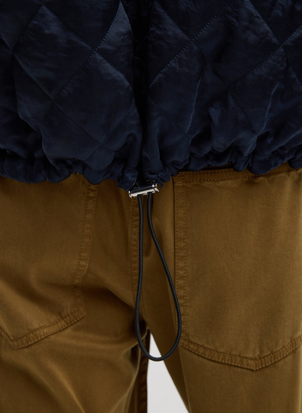 Garment Dyed Stretch Twill Tuck Pant | Tibi