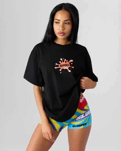 PSD CHRY SLURPEE BLK TEE MULTI - TOPS
