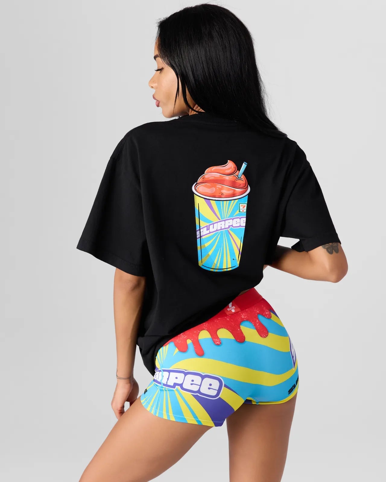 PSD CHRY SLURPEE BLK TEE MULTI - TOPS