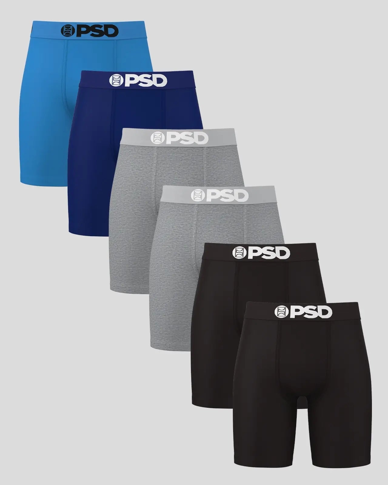 PSD Solids 6 Pack - Core Navy - Standard Length - Cotton