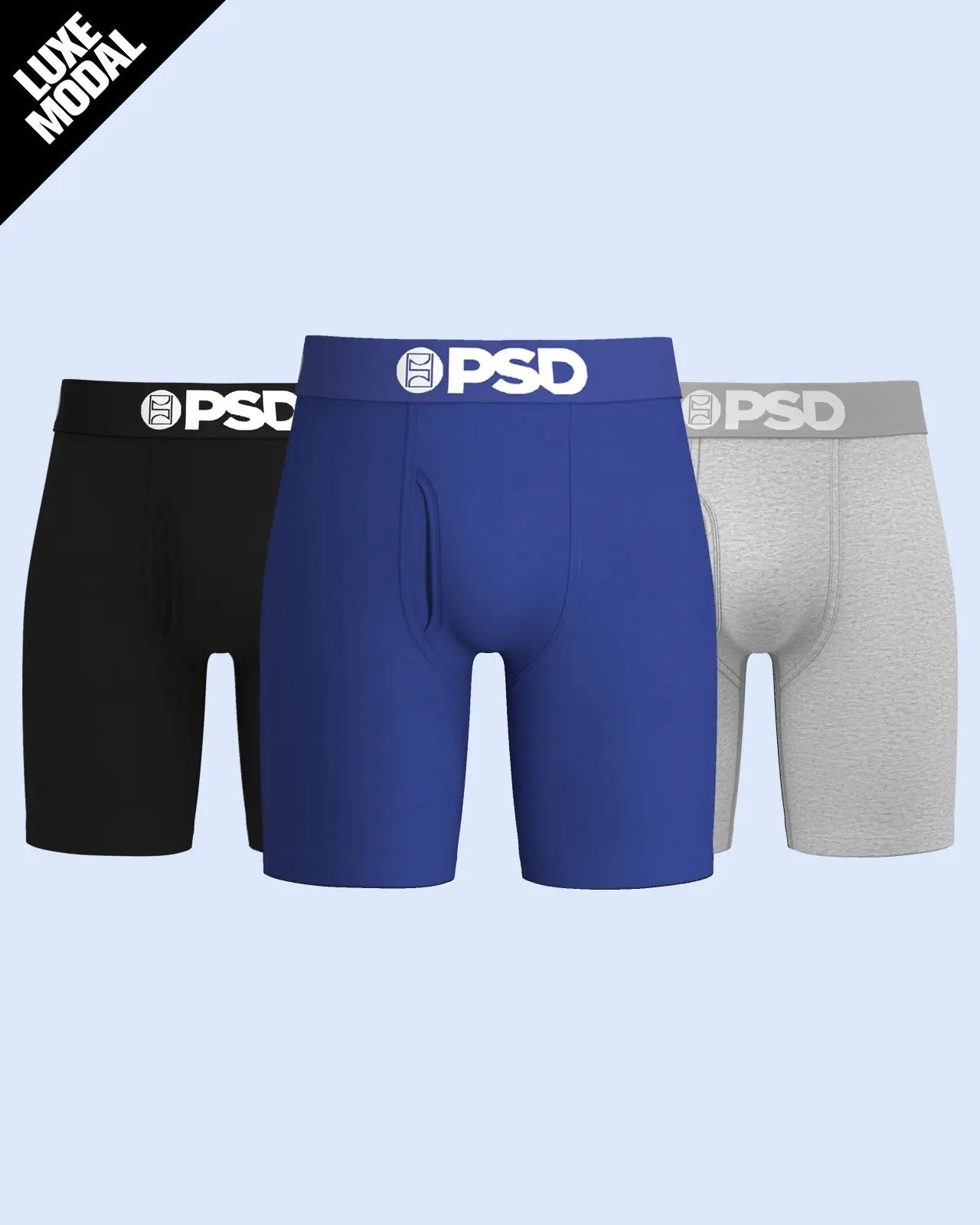 PSD Luxe Modal 3 Pack - LA Blue - Standard Length - Luxe Modal