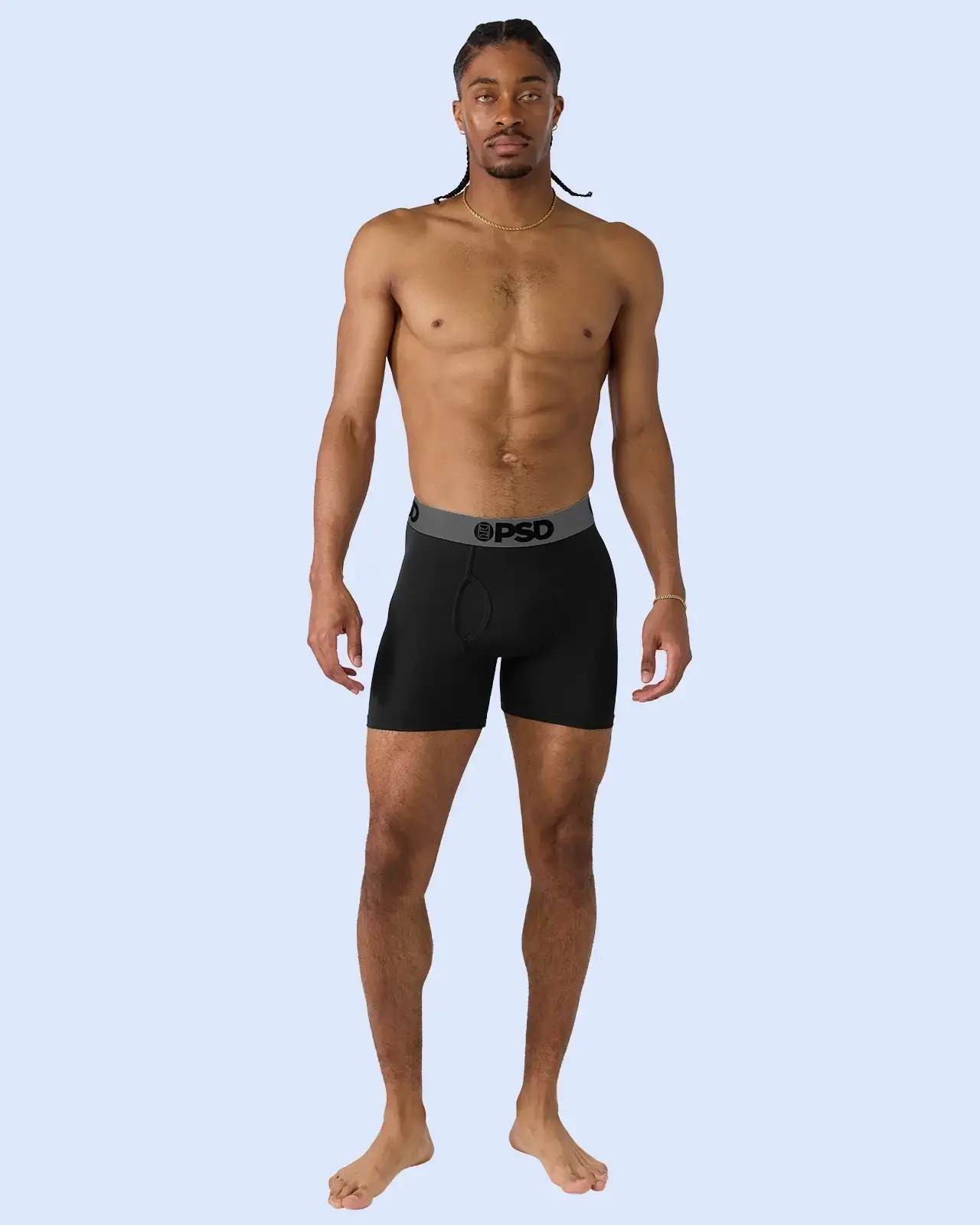 PSD Luxe Modal 3 Pack - Black Grey - Mid Length - Luxe Modal