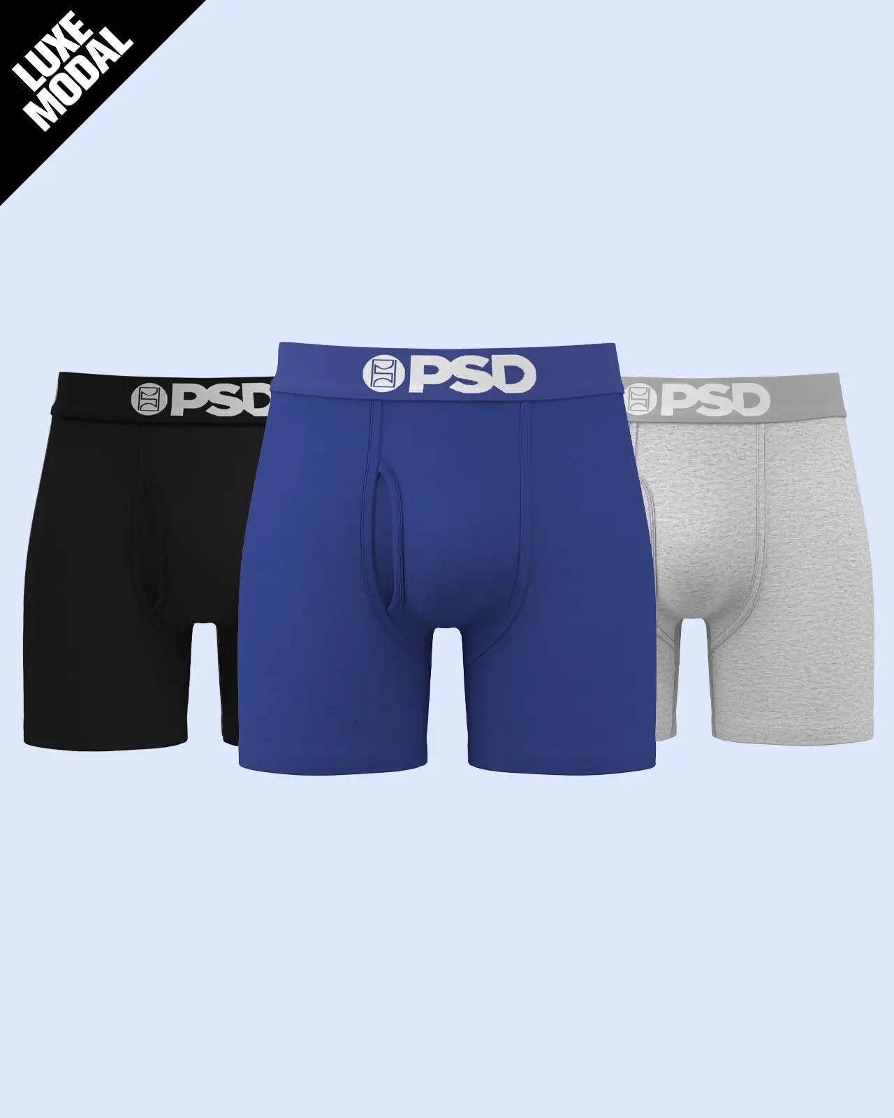 PSD Luxe Modal 3 Pack - LA Blue - Mid Length - Luxe Modal