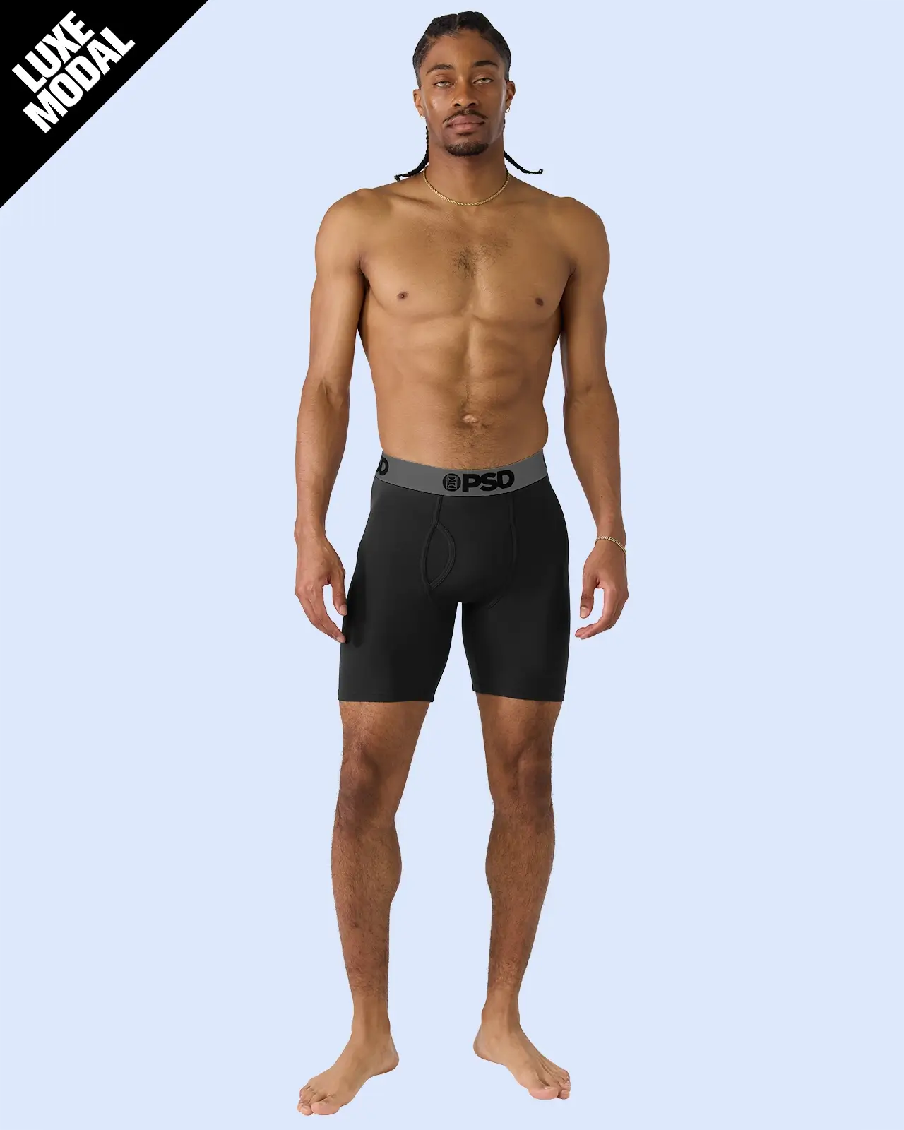 PSD Luxe Modal - Black Grey - Standard Length - Luxe Modal
