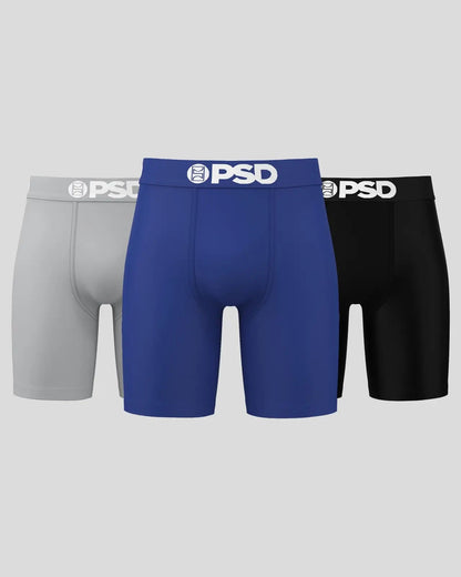 PSD Solids 3 Pack - LA Blue - Standard Length - Cotton