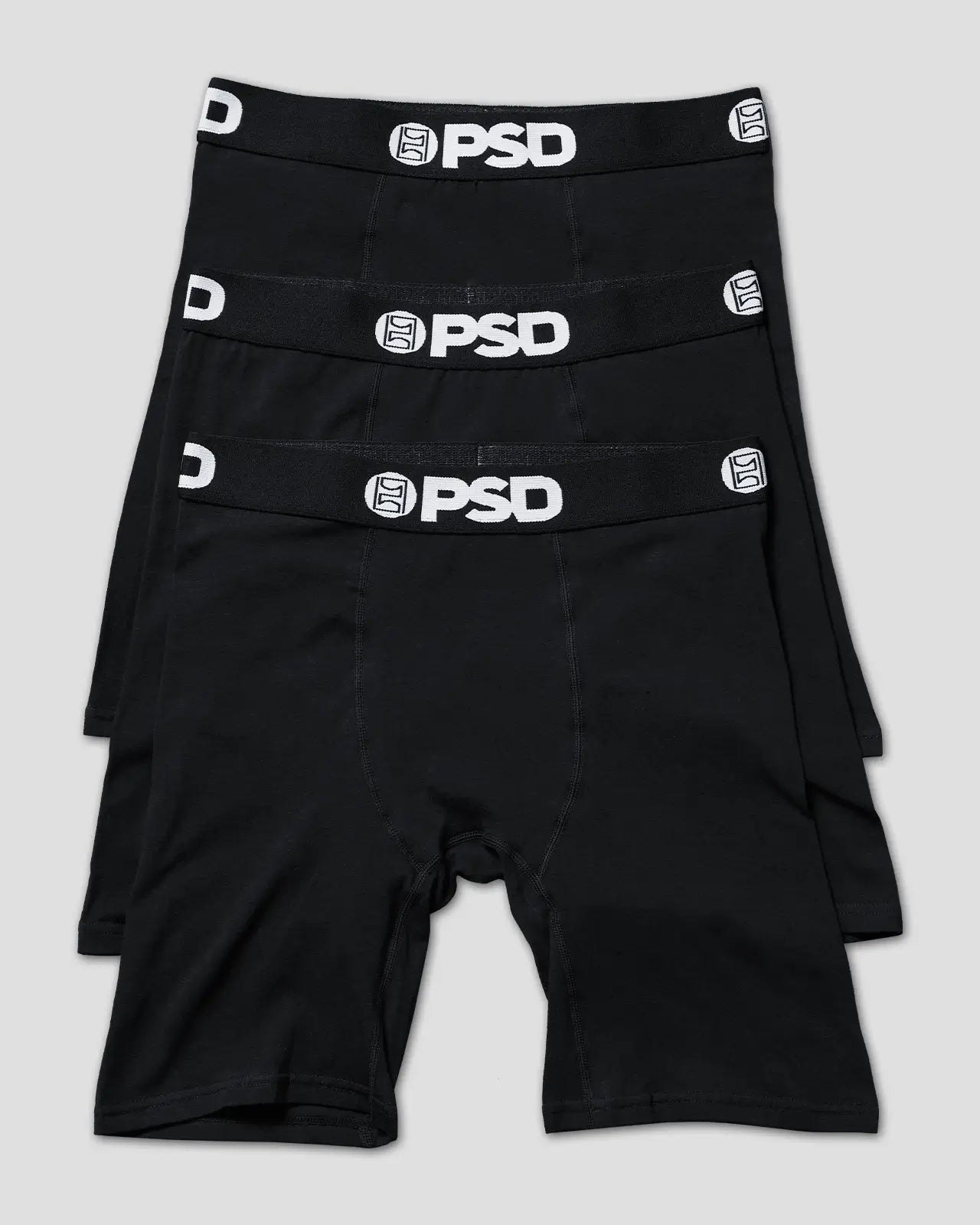 PSD Solids 3 Pack - Black - Standard Length - Cotton