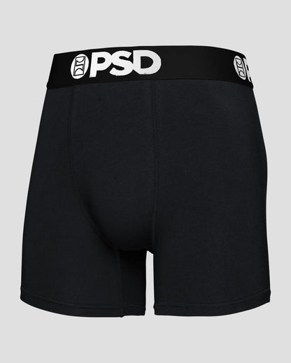 PSD Solids 3 Pack - Black - Mid Length - Cotton