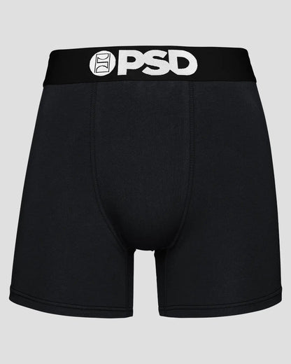 PSD Solids 3 Pack - Black - Mid Length - Cotton