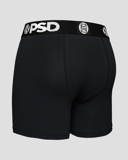 PSD Solids 3 Pack - Black - Mid Length - Cotton