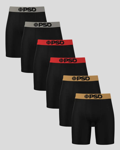 PSD Solids 6 Pack - Chrome - Standard Length - Cotton