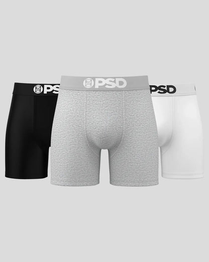 PSD Solids 3 Pack - Neutrals - Mid Length - Cotton