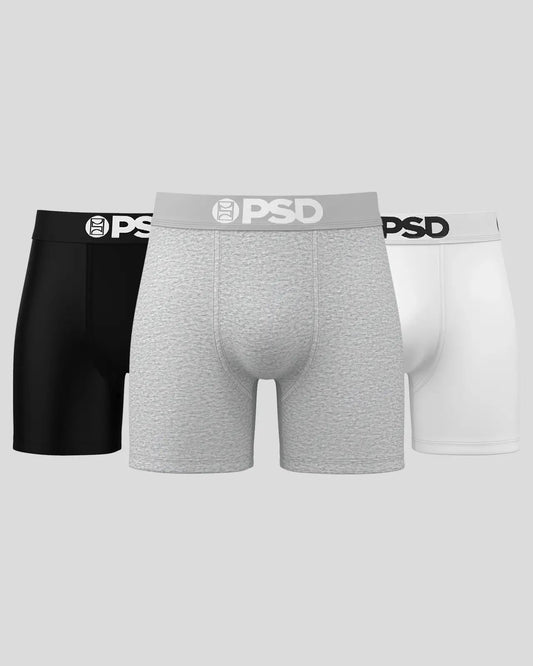 PSD Solids 3 Pack - Neutrals - Mid Length - Cotton