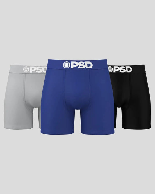 PSD Solids 3 Pack - LA Blue - Mid Length - Cotton