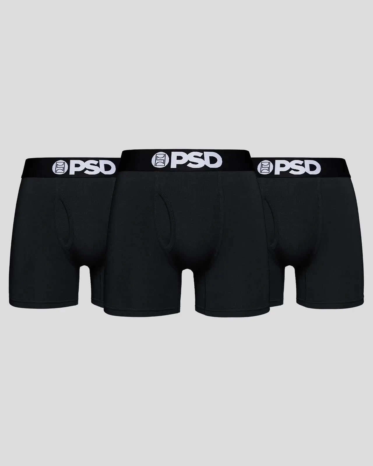 PSD Modal 3 Pack - Black - Mid Length - Modal