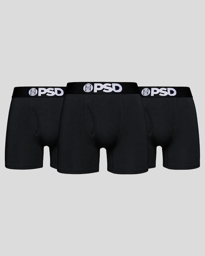PSD Modal 3 Pack - Black - Mid Length - Modal