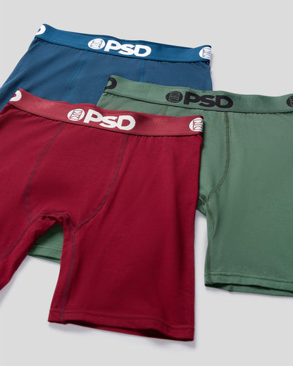 PSD Solids 3 Pack - Dark Tones - Standard Length - Cotton