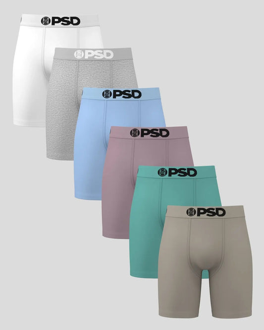 PSD Solids 6 Pack - Essentials - Standard Length - Cotton