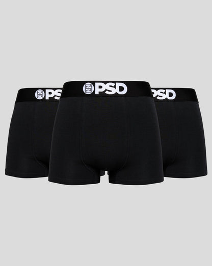 PSD Solids 3 Pack - Black - Trunk - Cotton