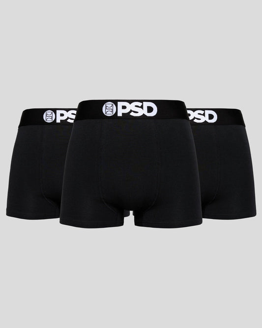 PSD Solids 3 Pack - Black - Trunk - Cotton