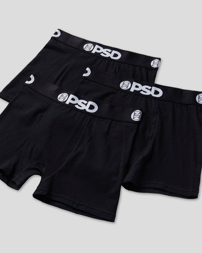 PSD Solids 3 Pack - Black - Trunk - Cotton