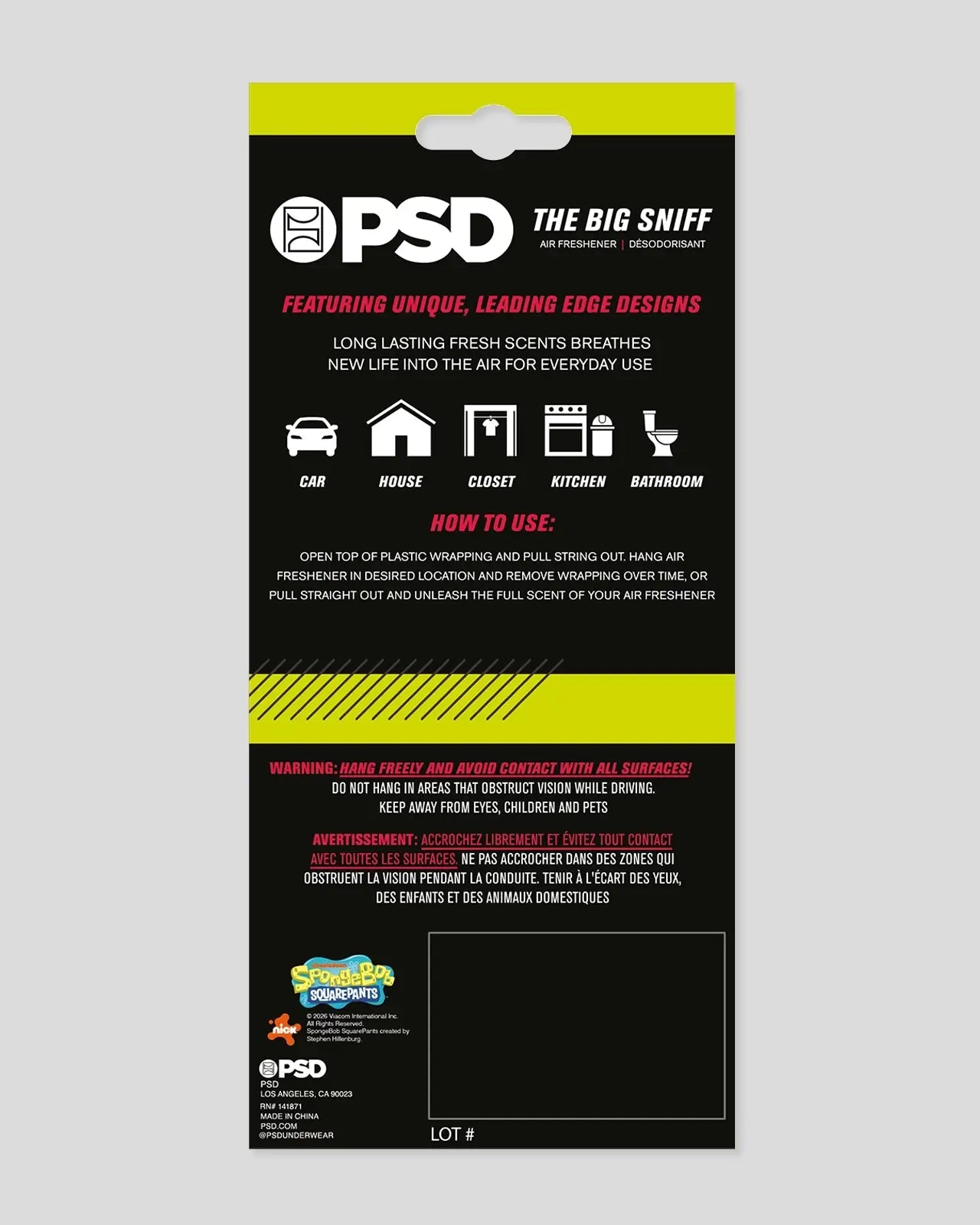 PSD 3 Pack - Patrick Shock - Air Freshener