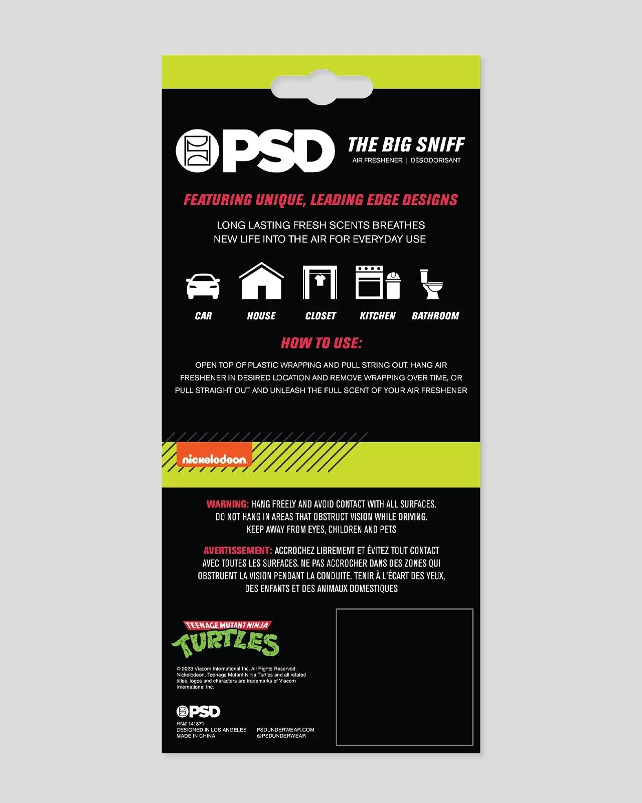 PSD 3 Pack - TMNT - Air Freshener